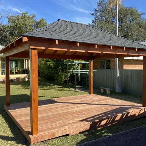 Asphalt Gazebo Unstained